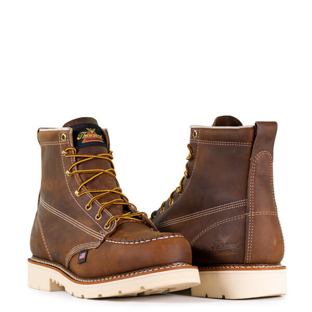Thorogood Men s American Heritage 6 Inch Trail Crazyhorse Work Boots with Steel Toe GME Supply